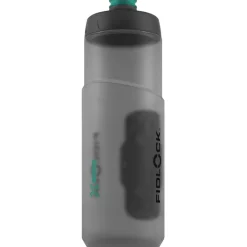 Fidlock Twist Single Fietsfles Antibacterieel + Bottle Connector - 600ml | transparent black