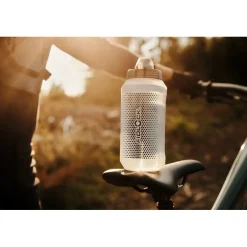 Fidlock Twist Single Fles 750ml Compact + Bottle Connector Houder - transparant wit
