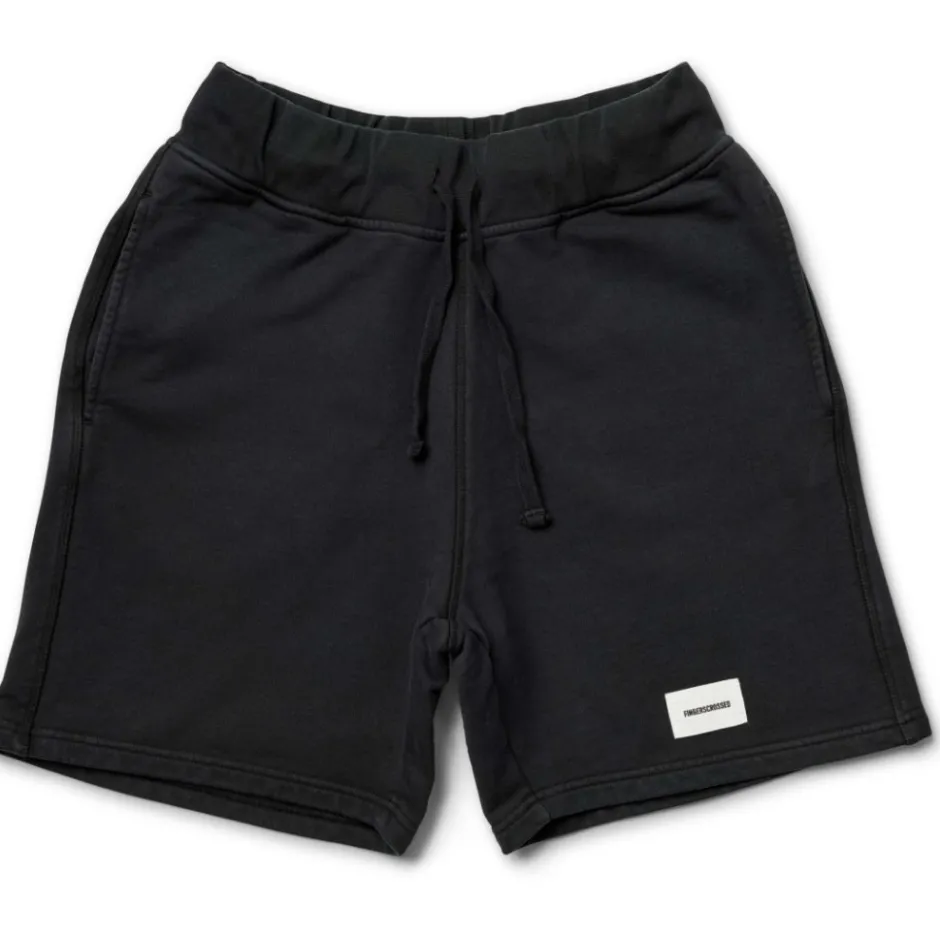Broeken & Rokken < FINGERSCROSSED Classic Shorts - Logo - Zwart