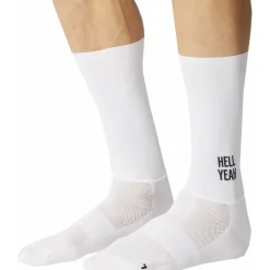Fietssokken < FINGERSCROSSED Aero Iconic Fietssokken - Hell Yeah - Wit