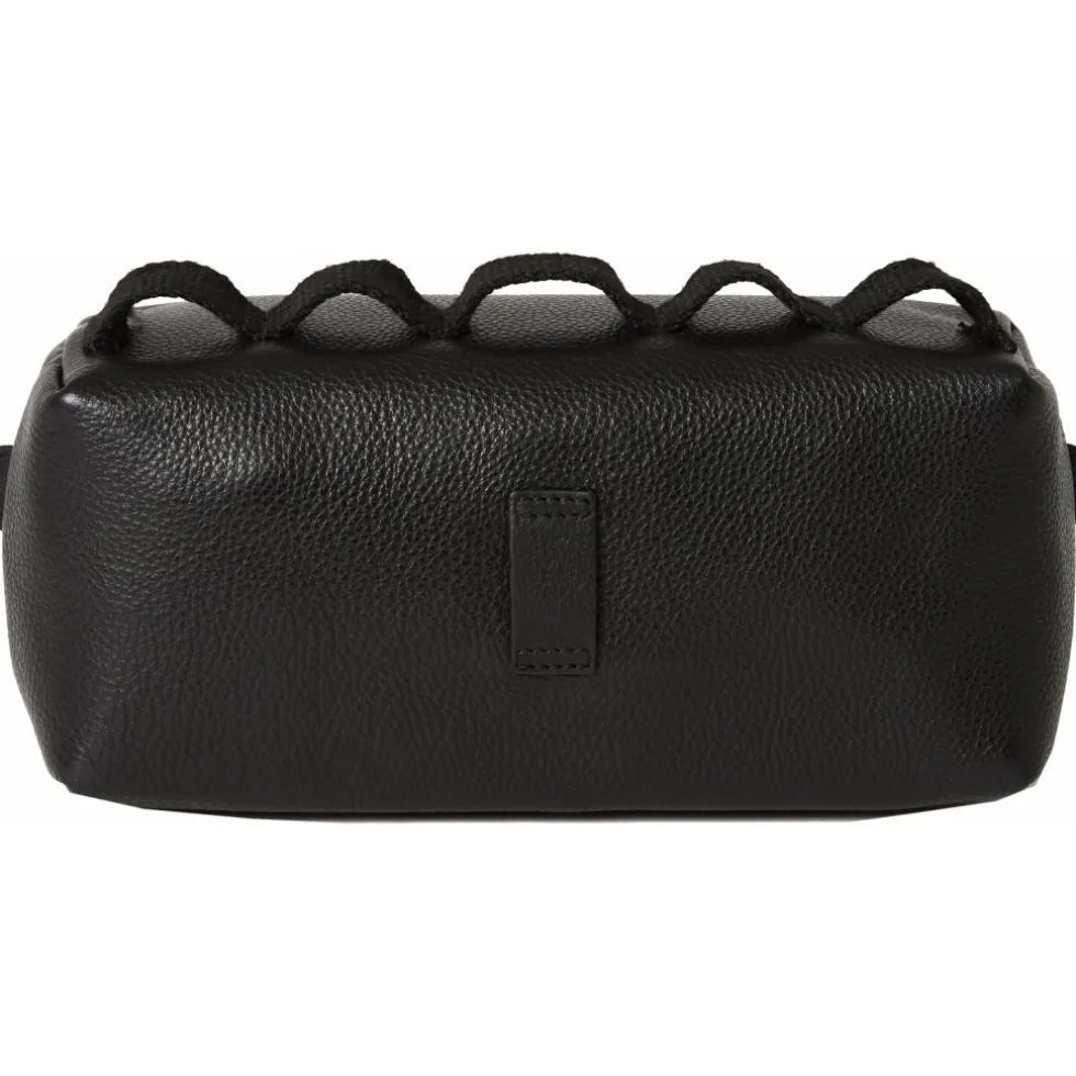 FINGERSCROSSED Leather Handlebar Stuurtas - Zwart