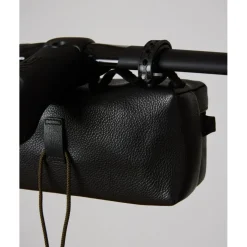 FINGERSCROSSED Leather Handlebar Stuurtas - Zwart