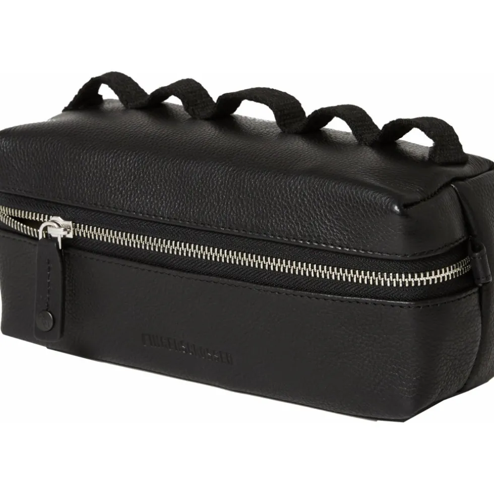 FINGERSCROSSED Leather Handlebar Stuurtas - Zwart