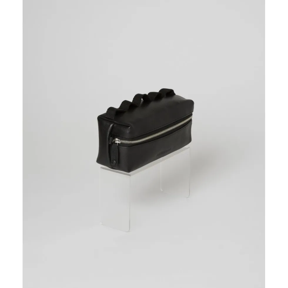 FINGERSCROSSED Leather Handlebar Stuurtas - Zwart