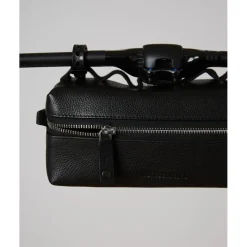 FINGERSCROSSED Leather Handlebar Stuurtas - Zwart