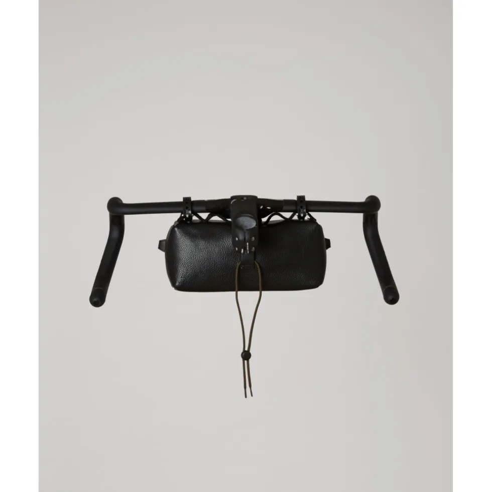 FINGERSCROSSED Leather Handlebar Stuurtas - Zwart