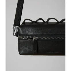 FINGERSCROSSED Leather Handlebar Stuurtas - Zwart