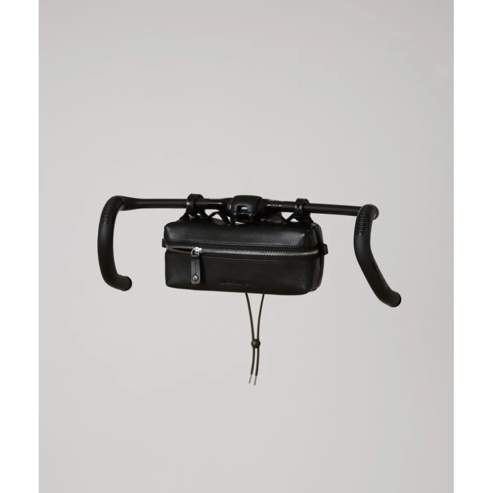 FINGERSCROSSED Leather Handlebar Stuurtas - Zwart