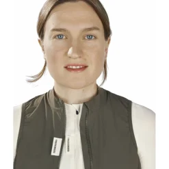 FINGERSCROSSED Road Windvest Dames - Olijf
