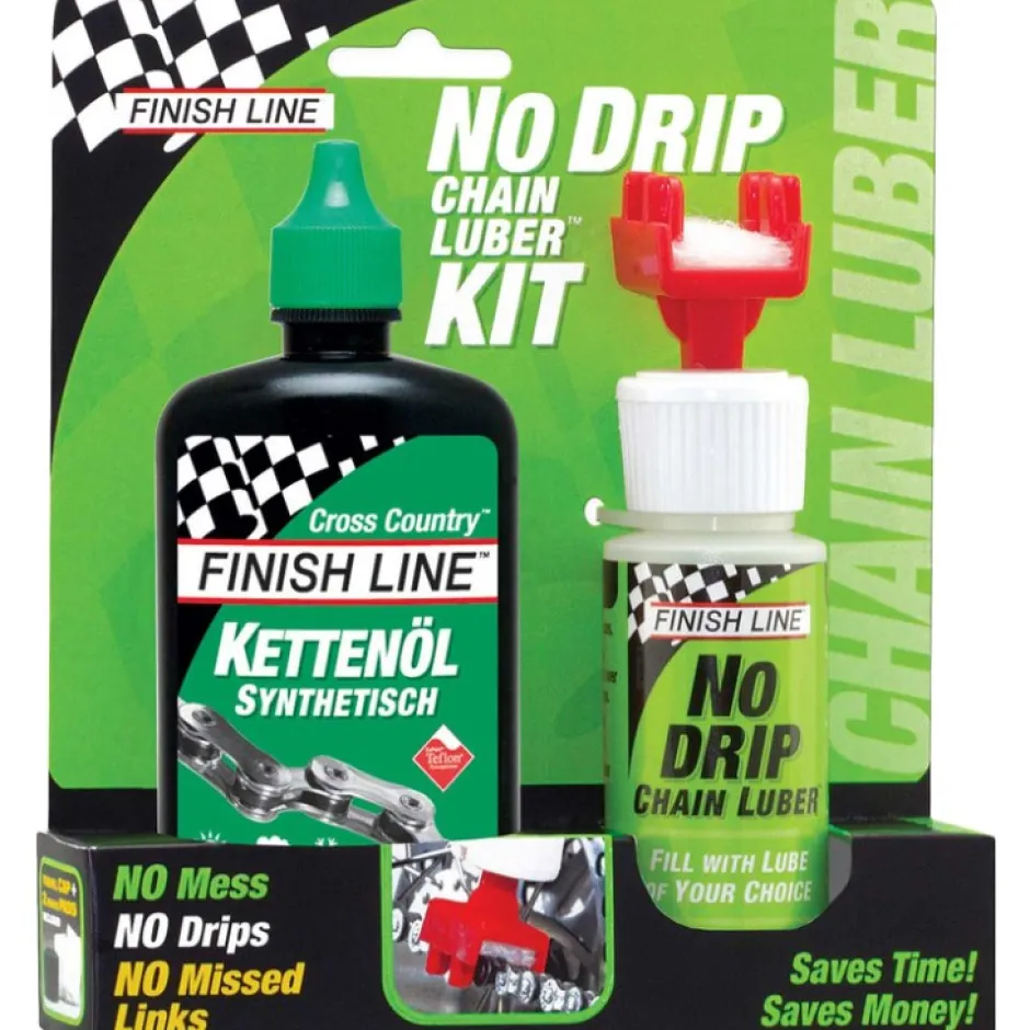 Smeermiddelen|Gereedschap En Onderhoud < Finish Line No Drip Chain Luber Combo 120ml Cross Country