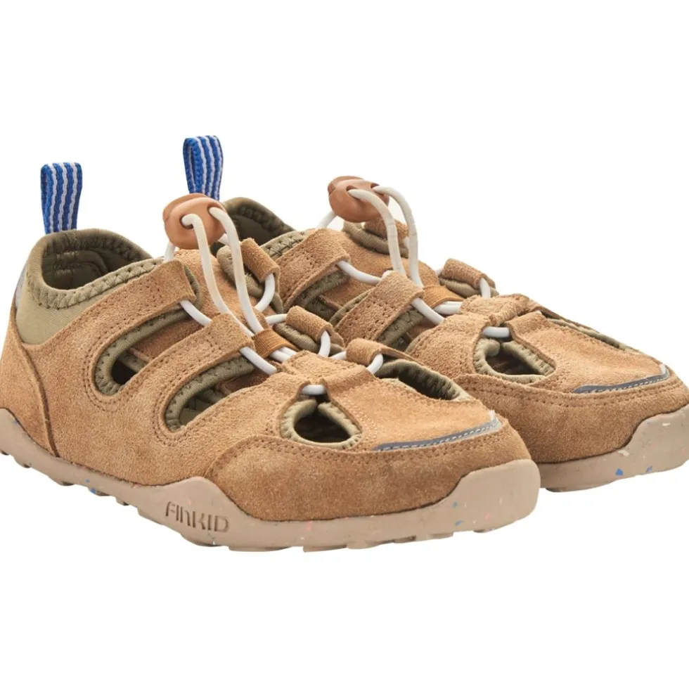 Finkid SANKARI Barefoot Sandalen Kinderen - almond/vetiver