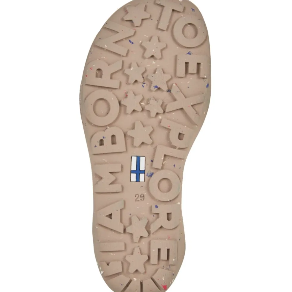 Finkid SANKARI Barefoot Sandalen Kinderen - raspberry/fox