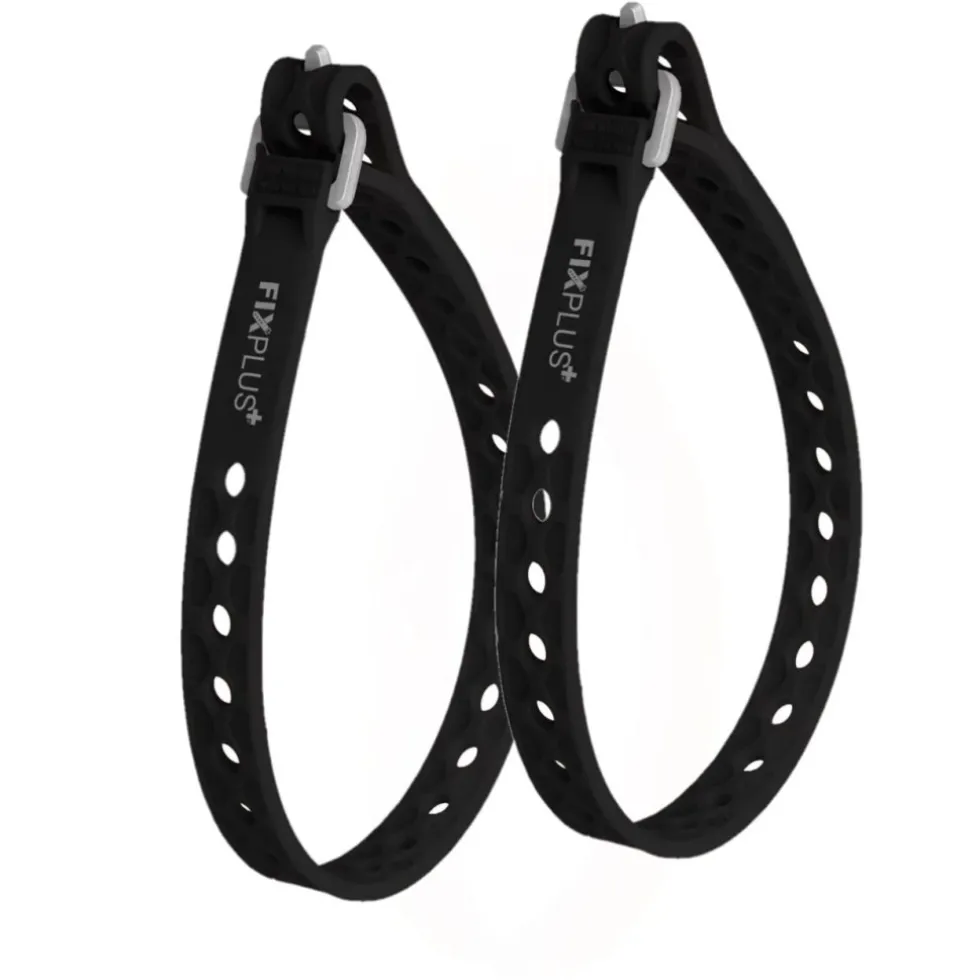 FixPlus Nano/Slim Fit Strap Elastische Band 30cm - 2 Stück - zwart