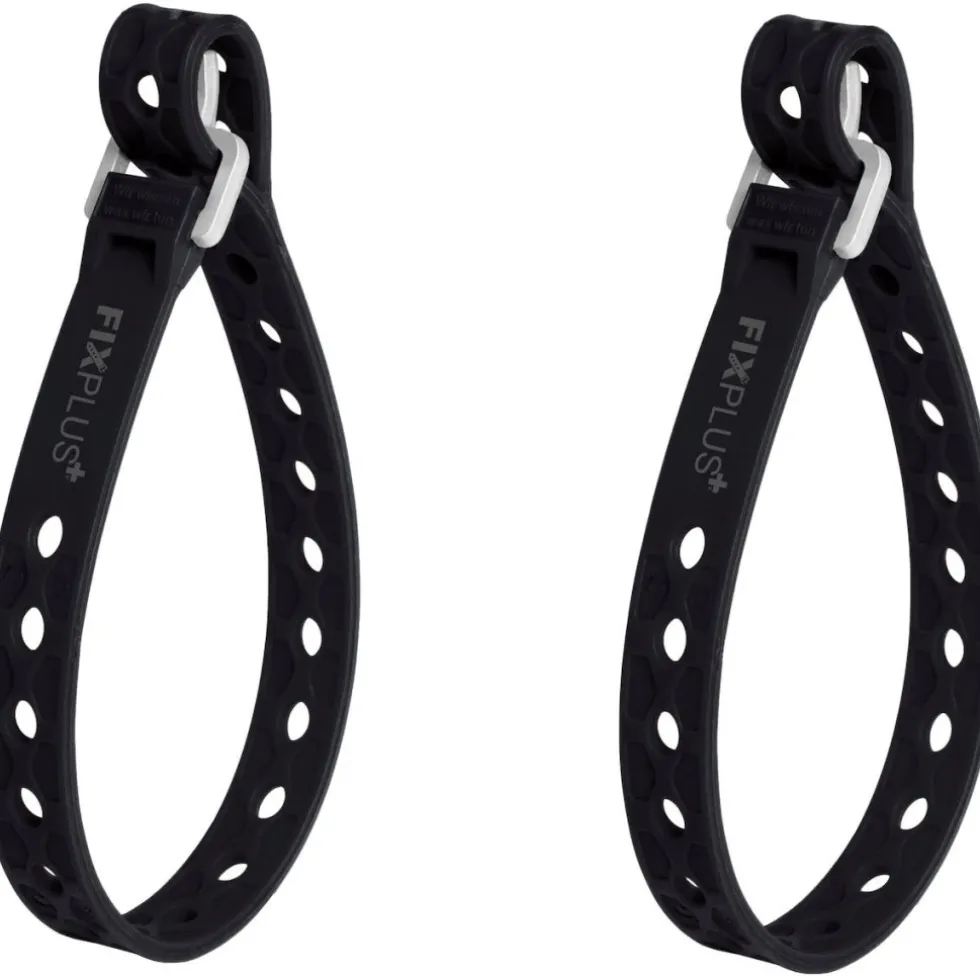 FixPlus Nano/Slim Fit Strap Elastische Band 40cm - 2 Stück - zwart