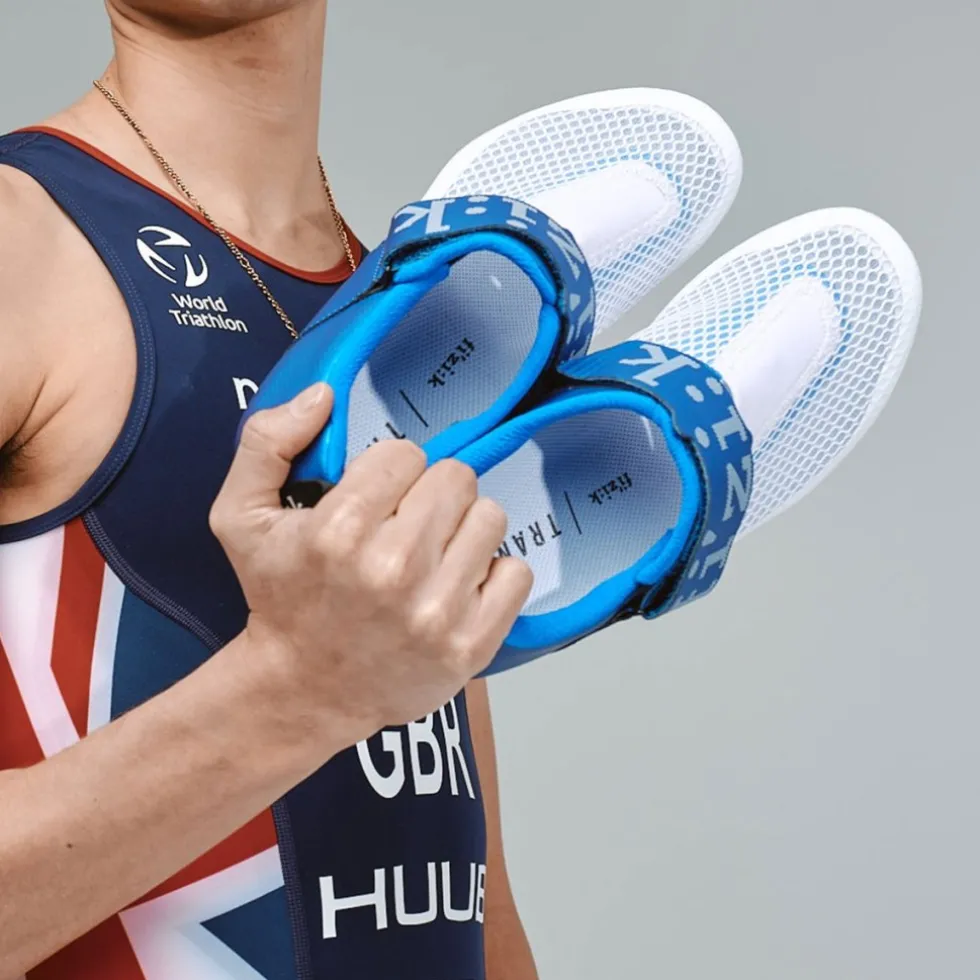 Fizik Transiro Hydra Triatlon-Schoenen Unisex - Wit / Metallic Red