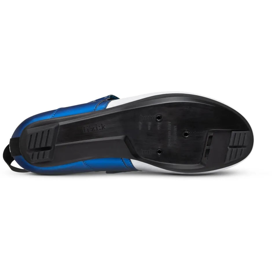 Schoenen|Triathlon Schoenen < Fizik Transiro Hydra Triatlon-Schoenen Unisex - Wit / Metallic Blauw