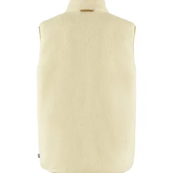 Fjällräven Vardag Pile Fleece Vest Heren - chalk white-buckwheat brown