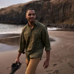 Fjällräven Övik Travel Hemd met lange mouwen Heren - dark navy