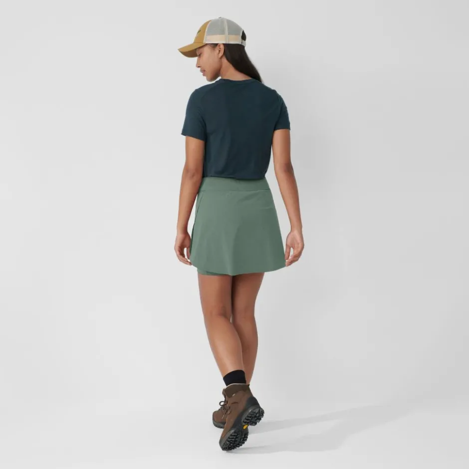 Broeken & Rokken < Fjällräven Abisko Midsummer Skort Dames - patina green