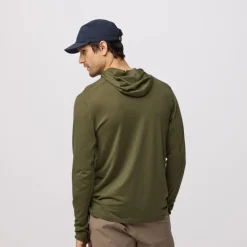 Fjällräven Abisko Wool Hoodie Heren - laurel green