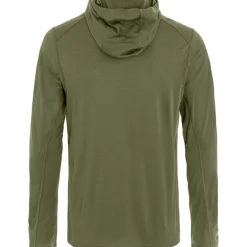 Fjällräven Abisko Wool Hoodie Heren - laurel green