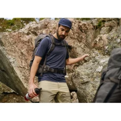 Fjällräven Abisko Wool T-Shirt Heren - ochre
