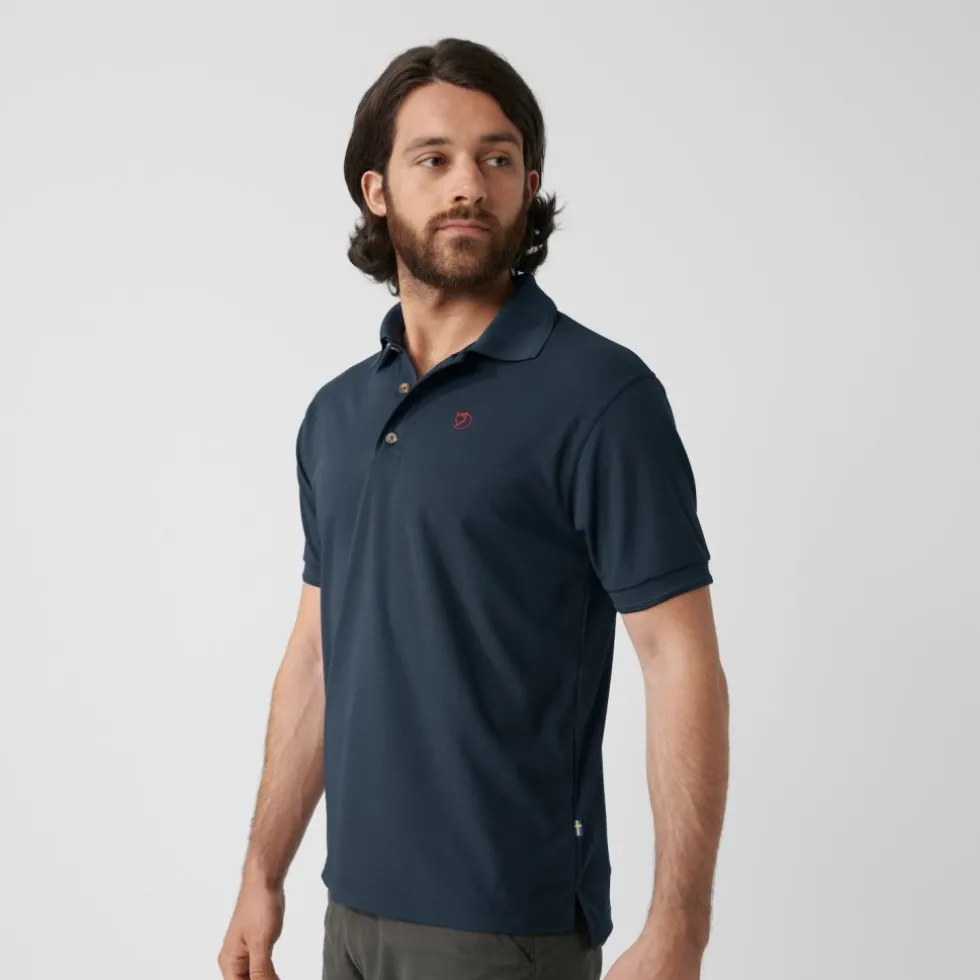 Fjällräven Crowley Piqué Shirt Heren - blueblack