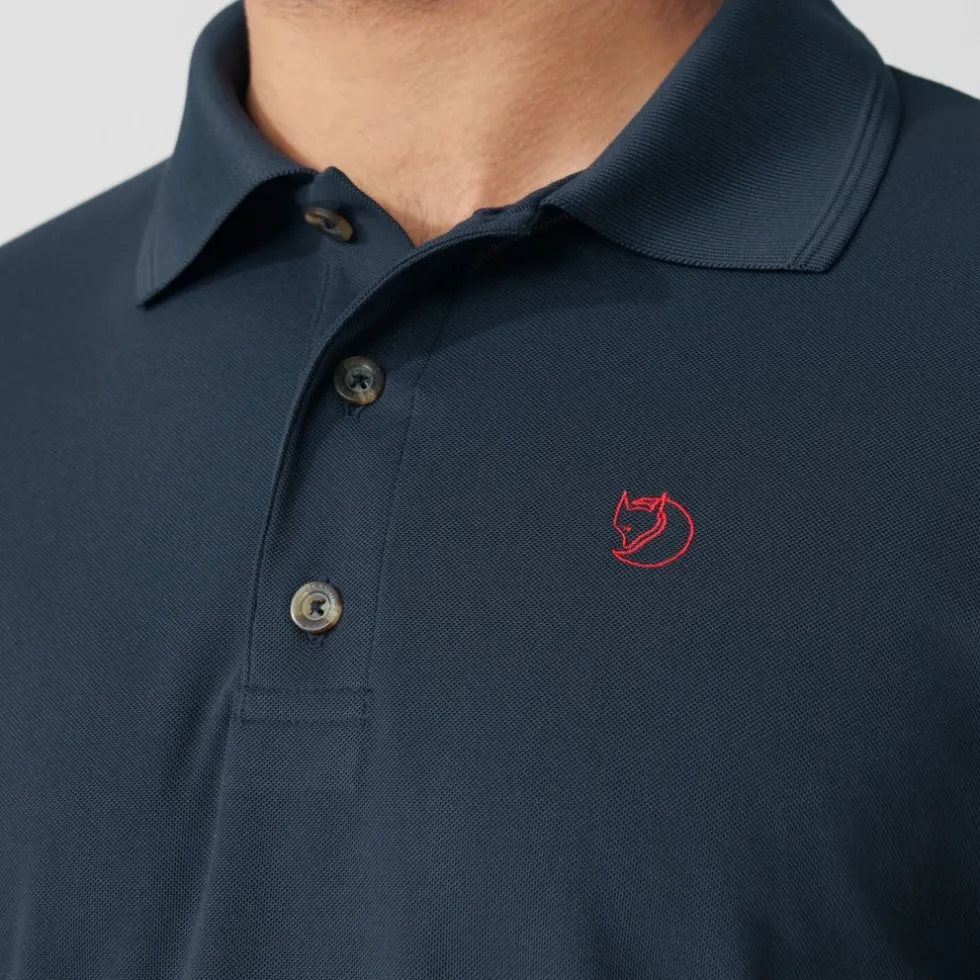 Fjällräven Crowley Piqué Shirt Heren - blueblack