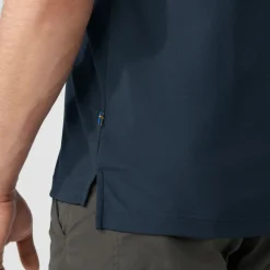 Fjällräven Crowley Piqué Shirt Heren - uncle blue