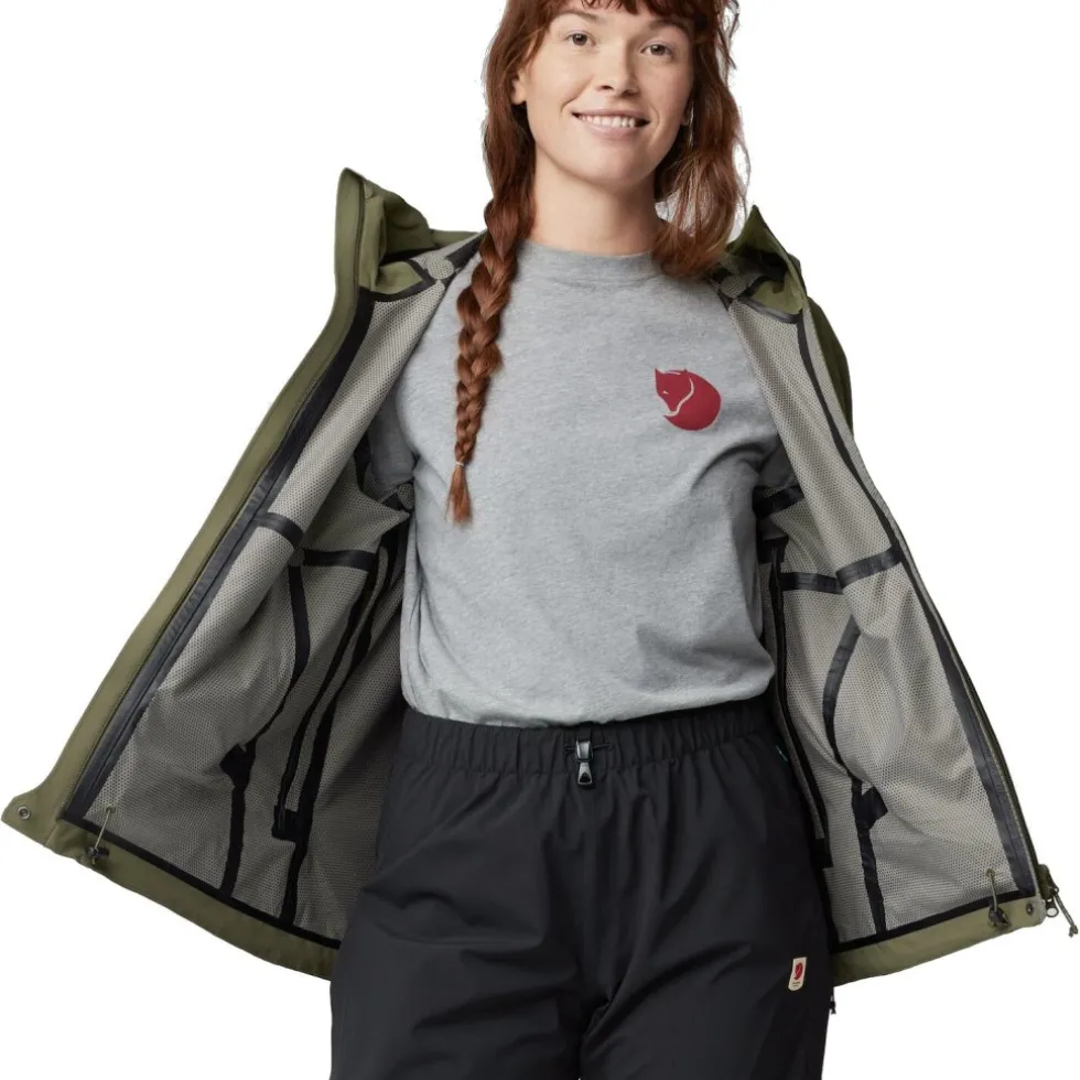 Fjällräven HC Hydratic Trail Jas Dames - mustard yellow