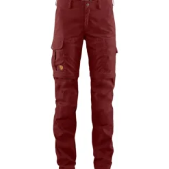 Broeken & Rokken < Fjällräven Karla Pro Zip-Off Broek Dames - bordeaux rood