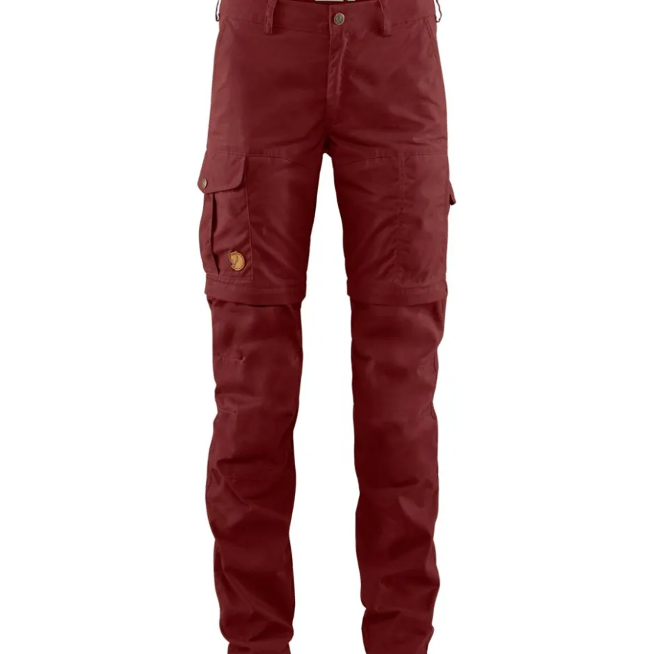 Broeken & Rokken < Fjällräven Karla Pro Zip-Off Broek Dames - bordeaux rood