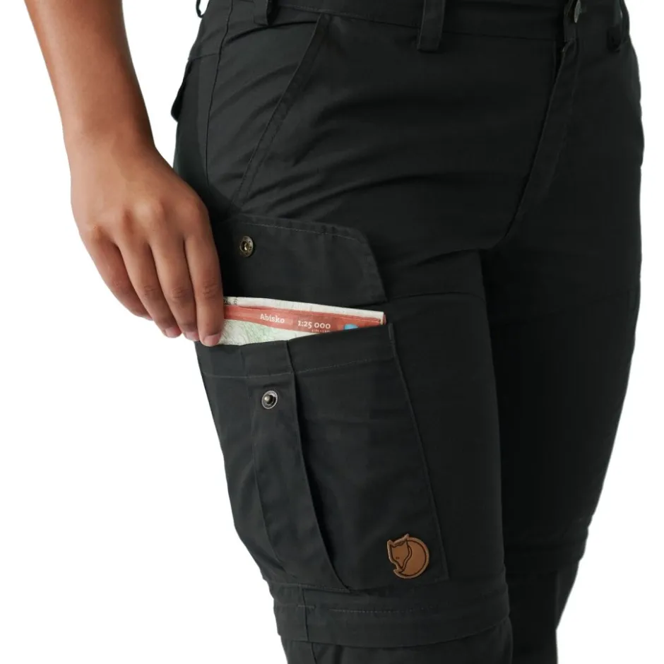 Broeken & Rokken < Fjällräven Karla Pro Zip-Off Broek Dames - bordeaux rood