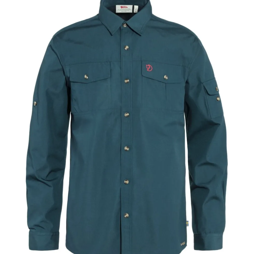 Fjällräven Singi Trekking Hemd met lange Mouwen Heren - mountain blue
