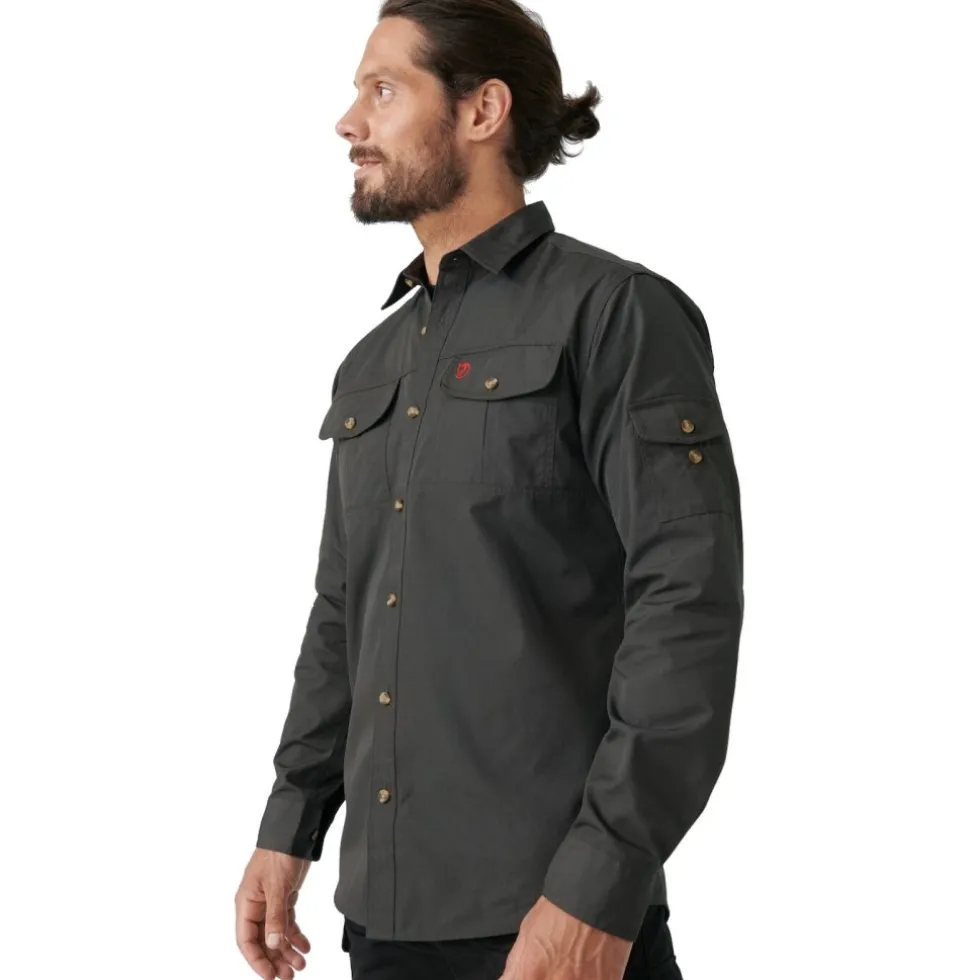 Fjällräven Singi Trekking Hemd met lange Mouwen Heren - mountain blue