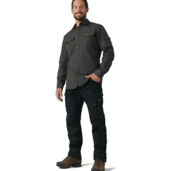 Fjällräven Singi Trekking Hemd met lange Mouwen Heren - mountain blue