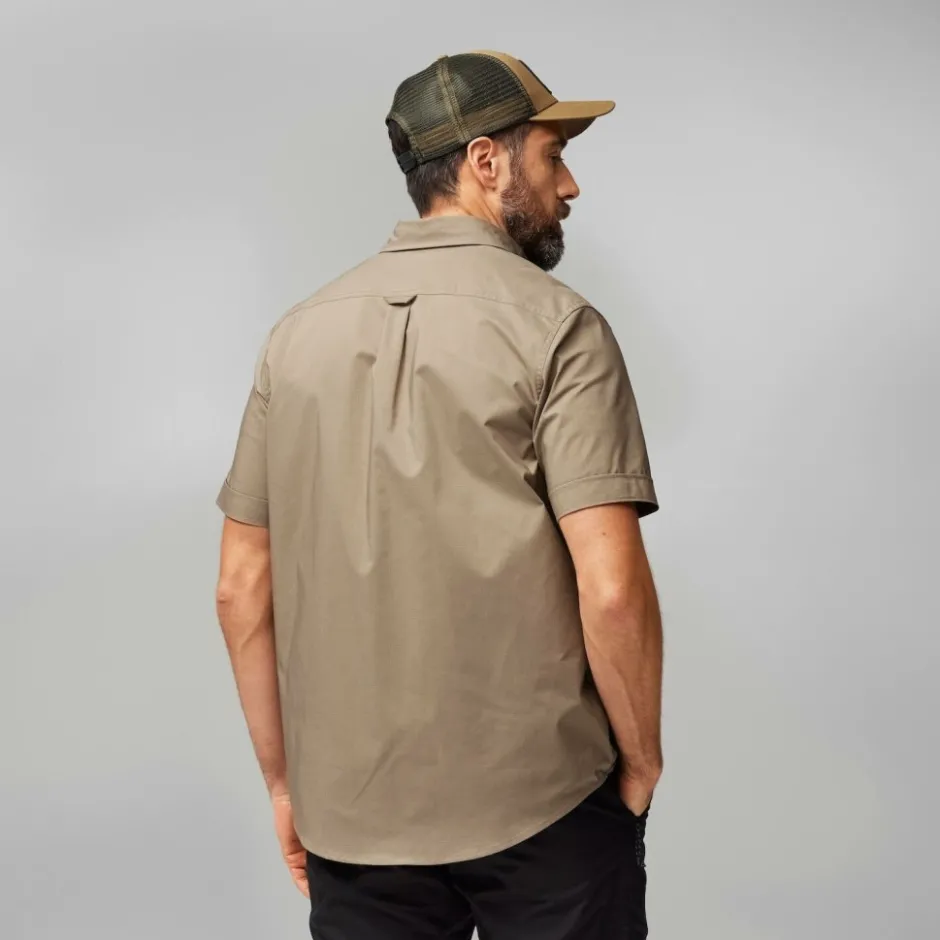 Shirts & Midlayers|T-Shirts & Tops < Fjällräven Övik Air Stretch Hed Heren - ountain bue