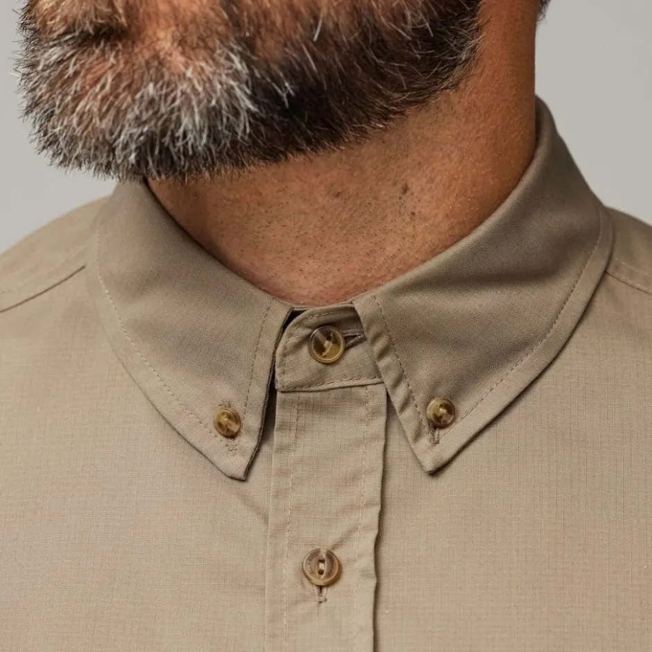 Shirts & Midlayers|T-Shirts & Tops < Fjällräven Övik Air Stretch Hed Heren - ountain bue