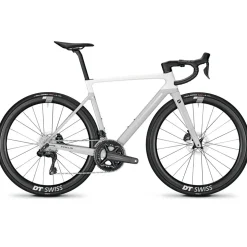 FOCUS IZALCO MAX 9.8 - Carbon Racefiets - 2025 - White glossy / Lightgrey glossy