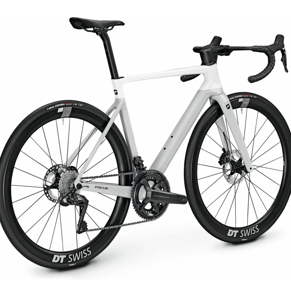 FOCUS IZALCO MAX 9.8 - Carbon Racefiets - 2025 - White glossy / Lightgrey glossy