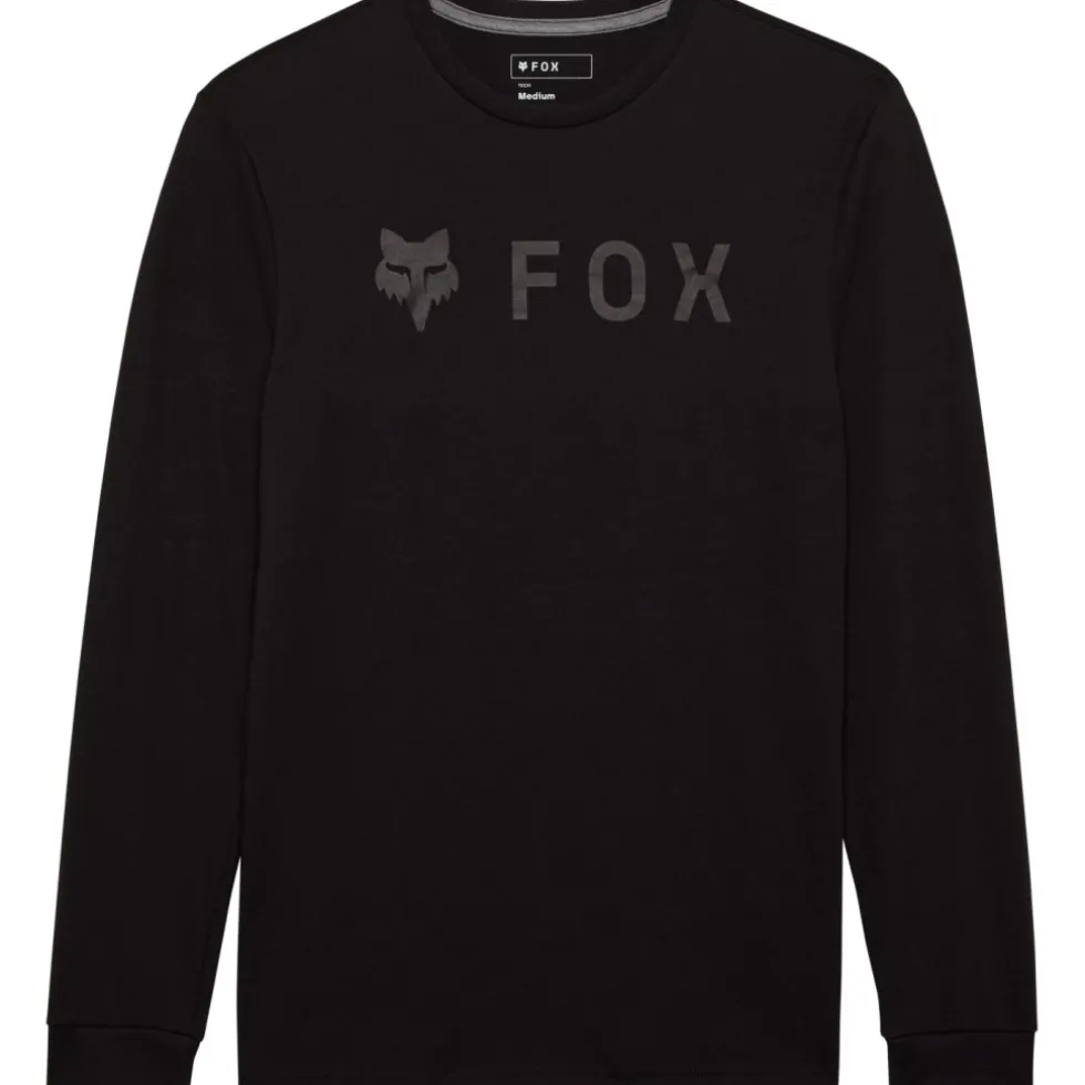 FOX Absolute Tech Shirt met lange mouwen Heren - zwart/zwart