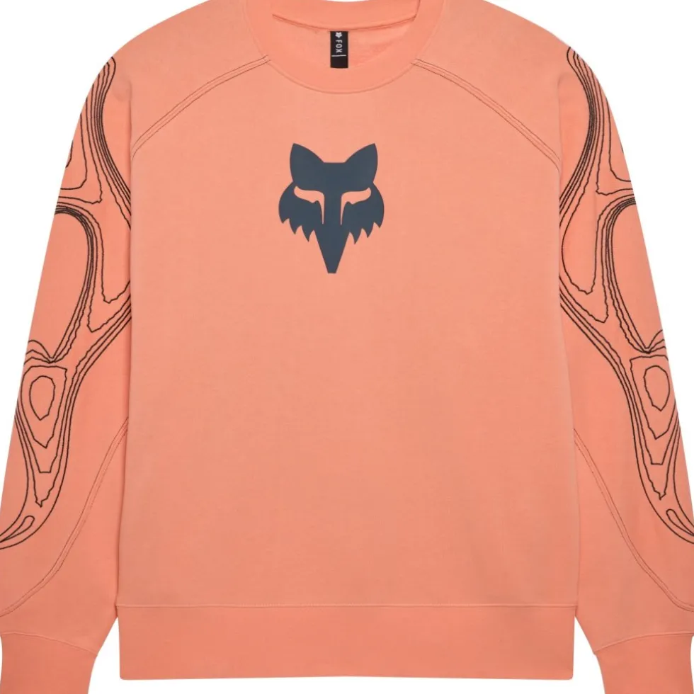 FOX Vision Fleece Crewneck Trui Heren - peach