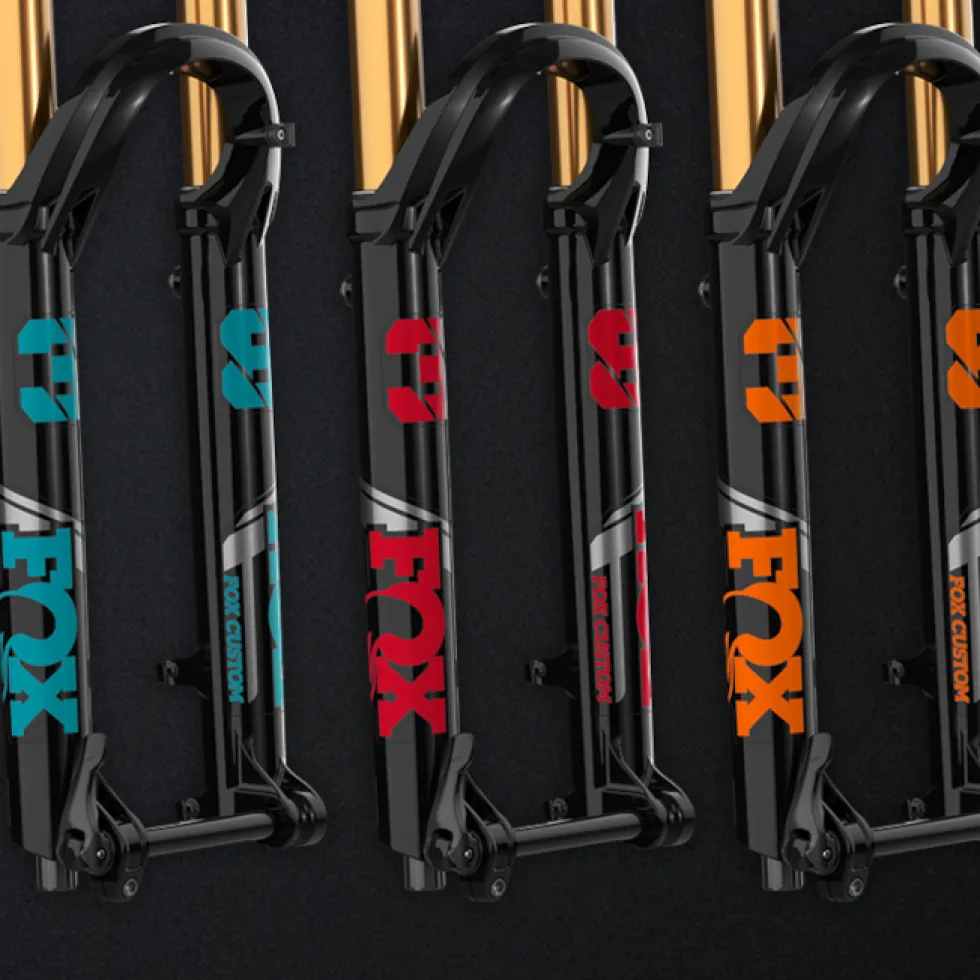 FOX CUSTOM Decal Kit for Fork & Rear Shock - Stealth Black