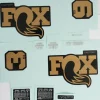 Stickers < FOX Factory FOX Decal Kit voor 36 SL Voorwork (2026) - 803-04-272 | Factory | Shiny Black | Kashima/Grey Logo