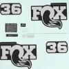 FOX Decal Kit voor 36 Voorwork (2026) - 803-04-279 | Performance | Matte Black | Grey Logo