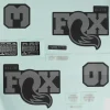 FOX Decal Kit voor 36 Voorwork (2026) - 803-04-278 | Performance Elite | Matte Black | Grey Logo