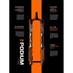 FOX PODIUM Voorvork - Factory | INV | GRIP X2 - 29" | 160mm | 20x110mm | 58HT