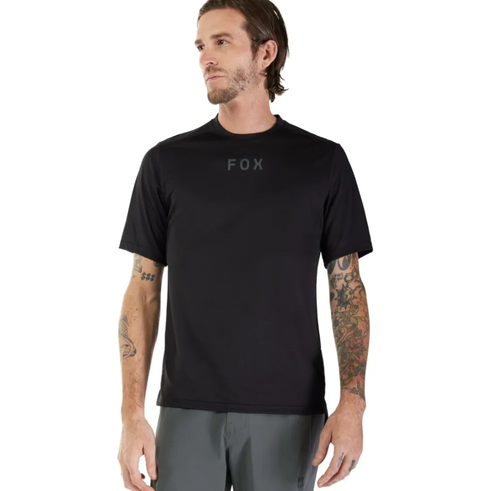 FOX Ranger Moth MTB Fietsshirt Heren - Wordmark - zwart