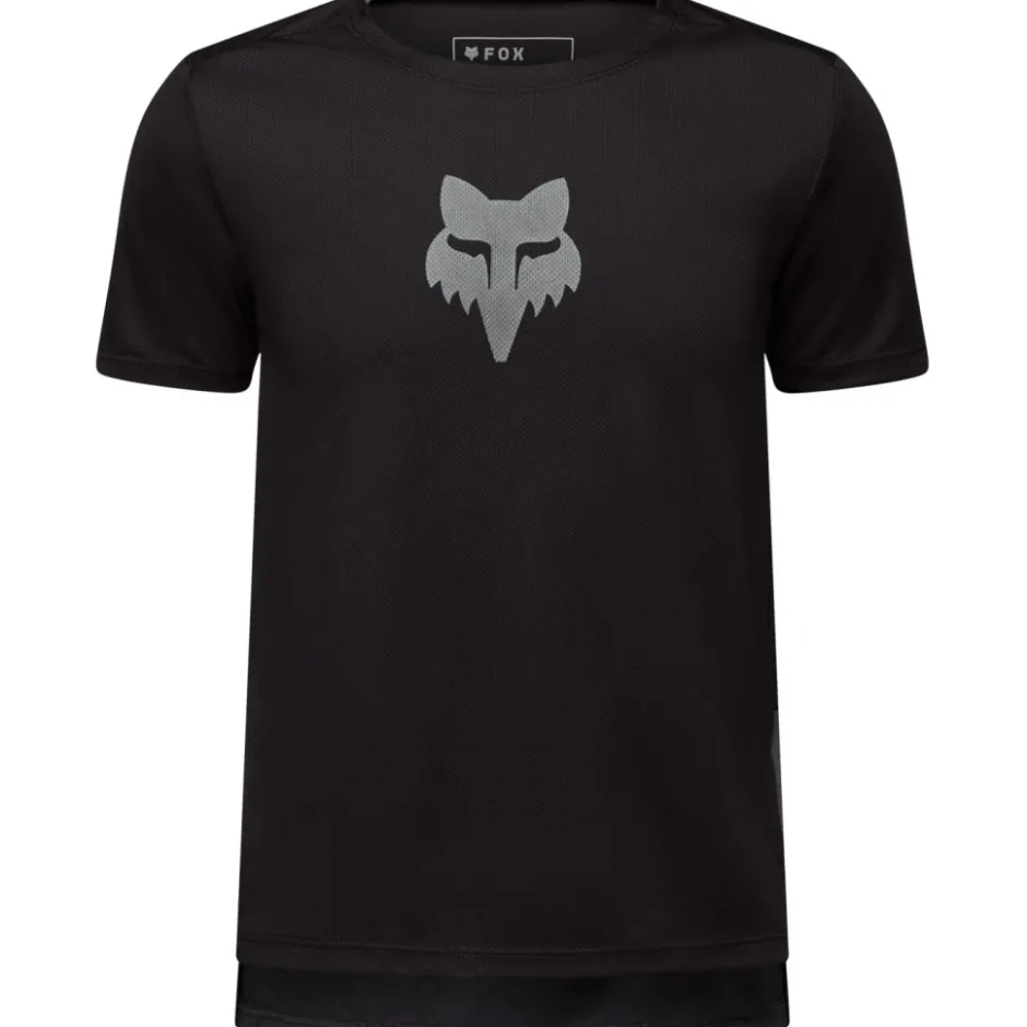Shirts Kinderen|Mtb-Shirts < FOX Racing FOX Ranger MTB Fietsshirt Kinderen - Fox Head - zwart