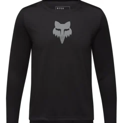 Shirts Kinderen|Mtb-Shirts < FOX Racing FOX Ranger MTB Fietsshirt met lange mouwen Kinderen - Fox Head - zwart